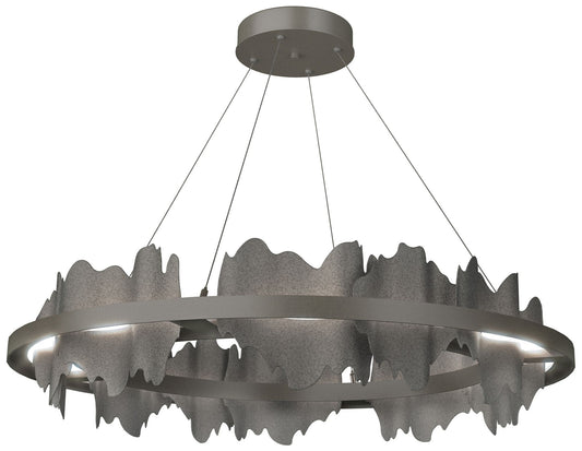 Hildene Circular LED Pendant - Dark Smoke - Iron