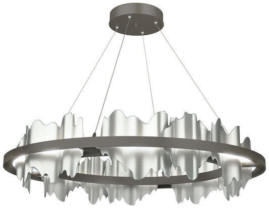 Hildene Circular LED Pendant - Dark Smoke - Platinum