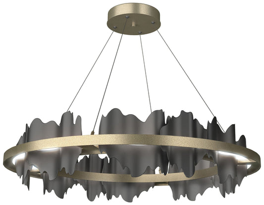 Hildene Circular LED Pendant - Gold - Black