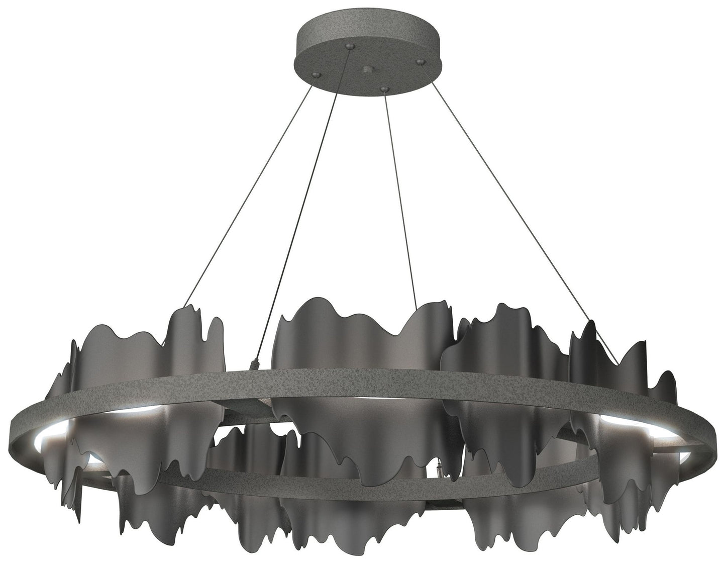 Hildene Circular LED Pendant - Iron - Black