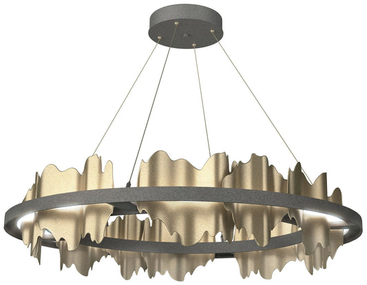 Hildene Circular LED Pendant - Iron - Gold