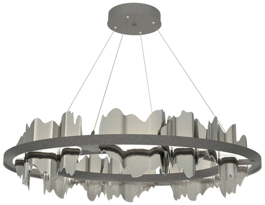 Hildene Circular LED Pendant - Iron - Sterling