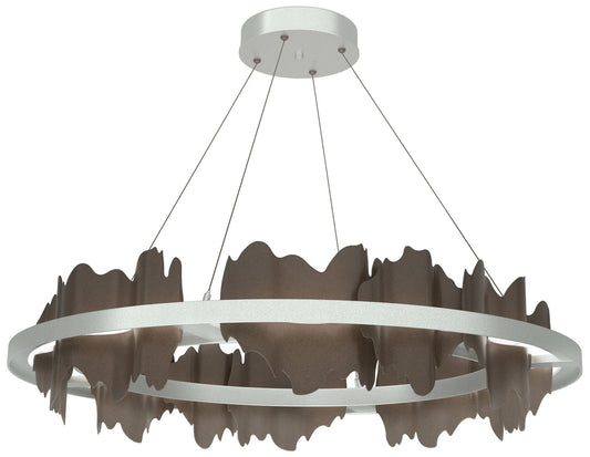 Hildene Circular LED Pendant - Platinum - Bronze