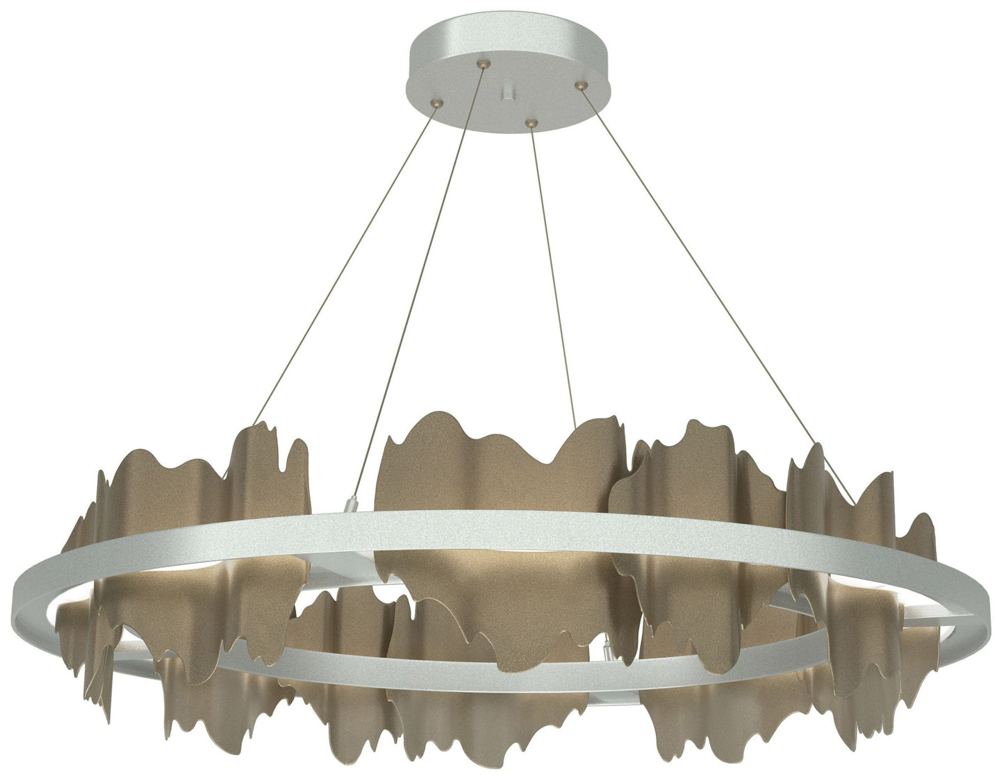 Hildene Circular LED Pendant - Platinum - Gold