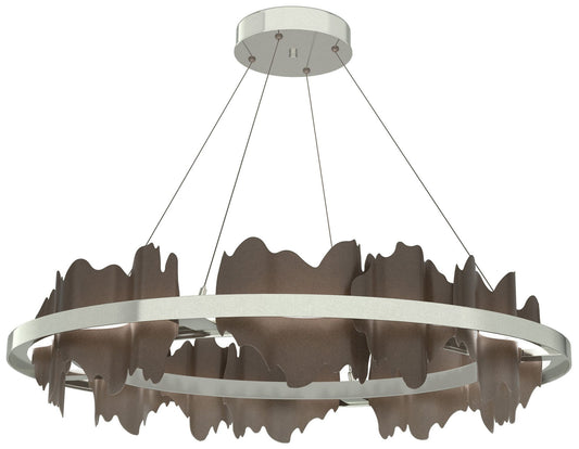 Hildene Circular LED Pendant - Sterling - Bronze