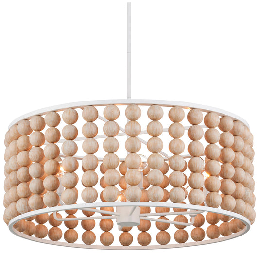 Holcroft 32 1/4"W Sugar White and Sandstone Pendant Light