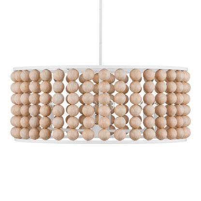 Holcroft 32 1/4"W Sugar White and Sandstone Pendant Light