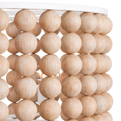 Holcroft 32 1/4"W Sugar White and Sandstone Pendant Light