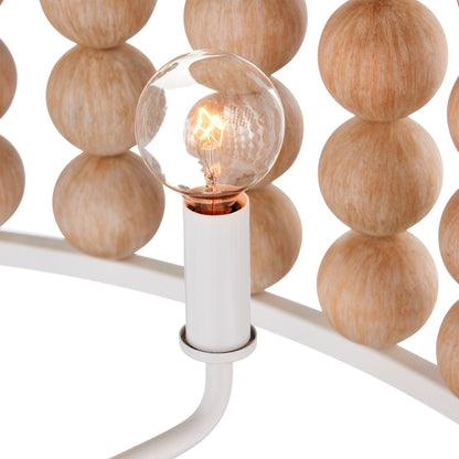 Holcroft 32 1/4"W Sugar White and Sandstone Pendant Light