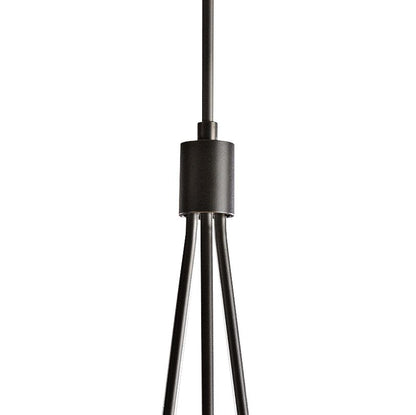 Hubbardton Forge Corona 35"W Smoke 6-Light Chandelier