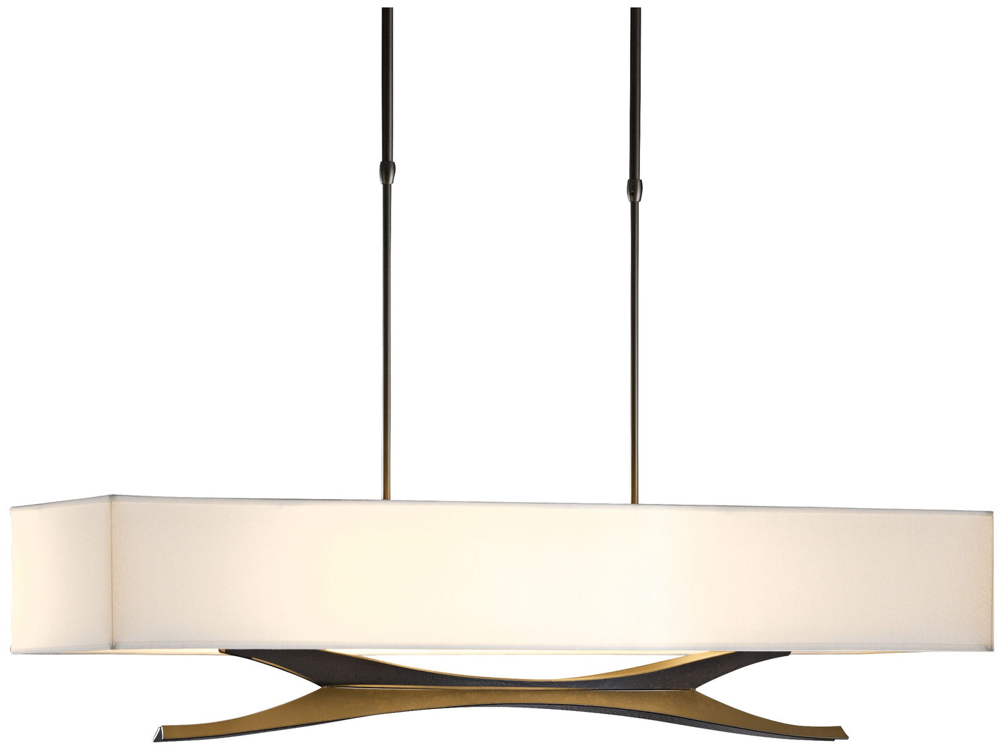 Hubbardton Forge Moreau 42" Wide Dark Smoke Modern Pendant Light