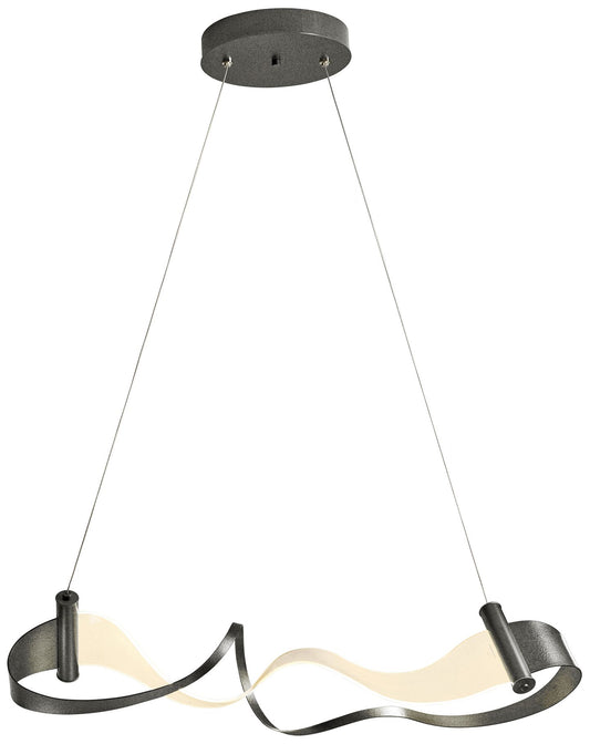 Hubbardton Forge Zephyr 38.5" Wide Natural Iron Modern LED Pendant