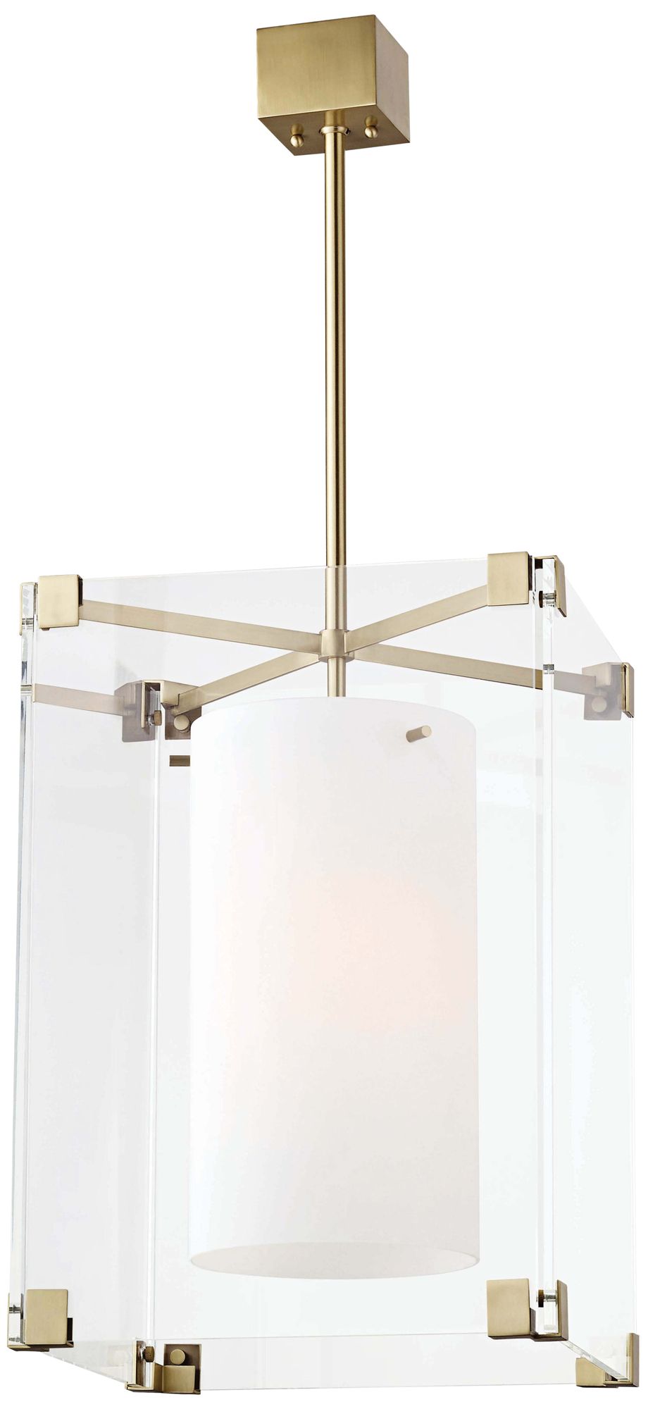 Hudson Valley Achilles 18" Wide Aged Brass Pendant Light