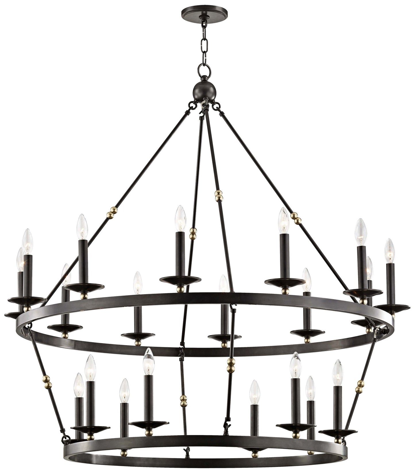 Hudson Valley Allendale 46 3/4"W Bronze 20-Light Chandelier