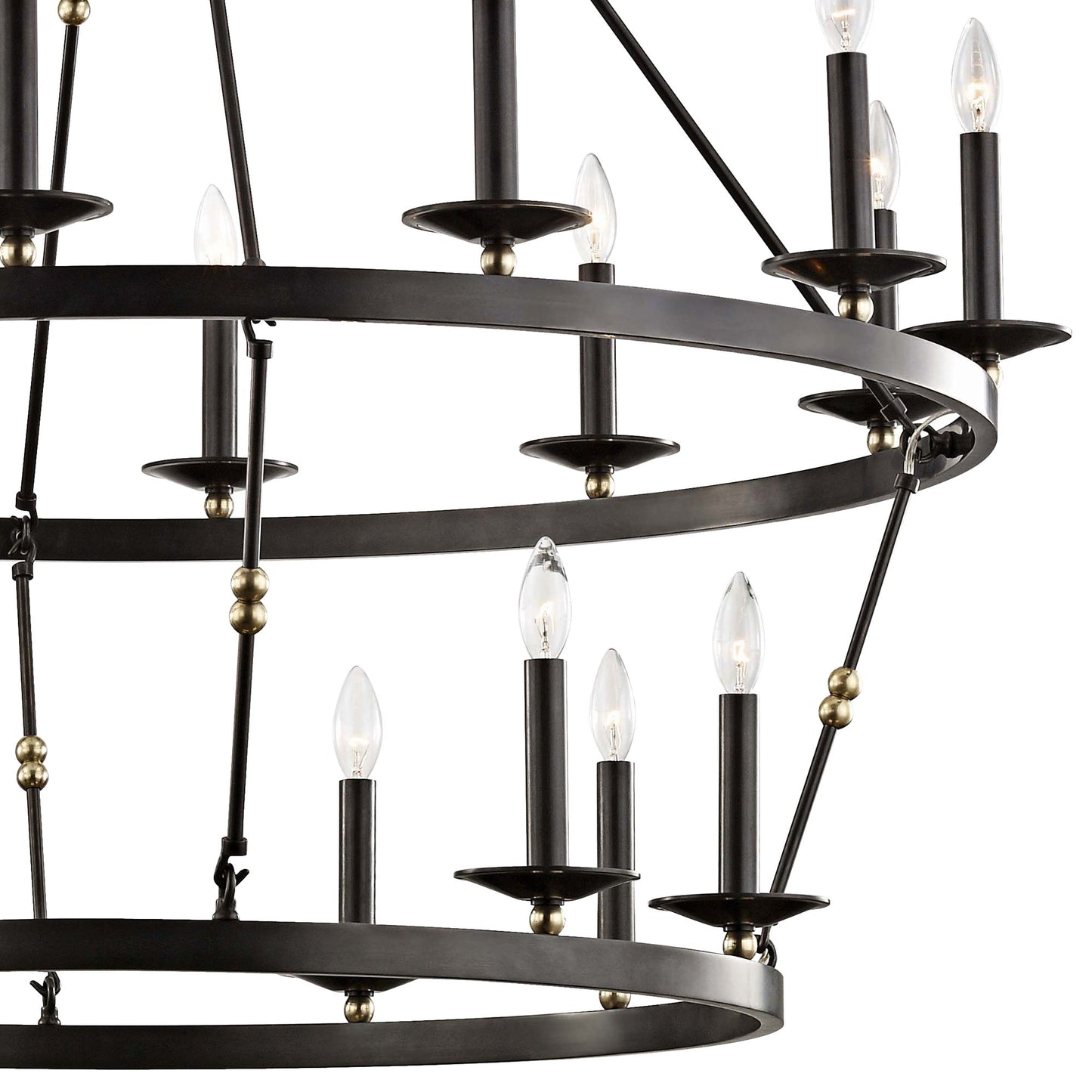 Hudson Valley Allendale 46 3/4"W Bronze 20-Light Chandelier