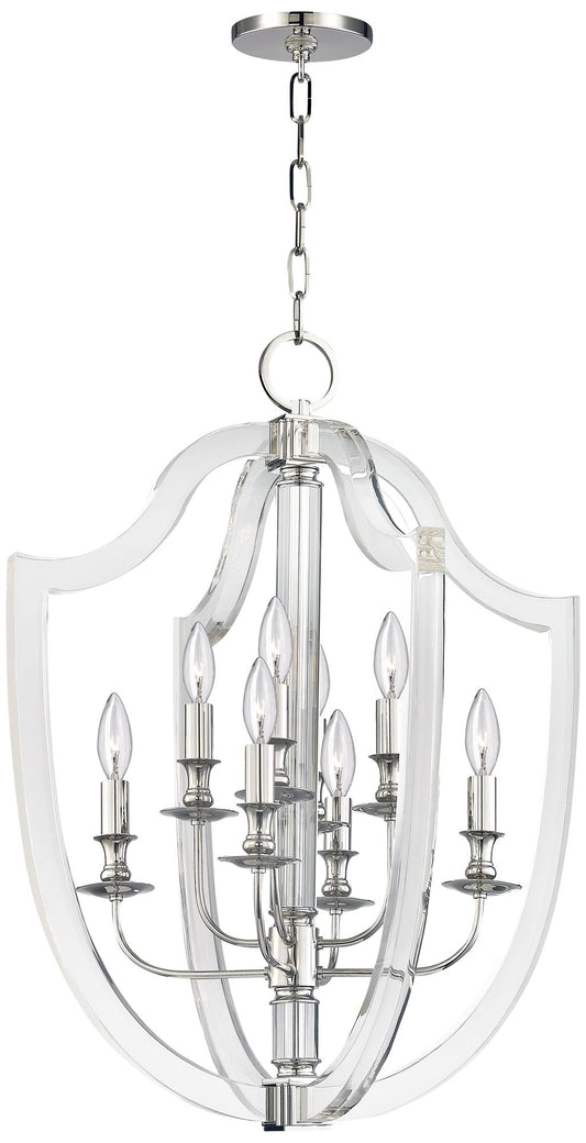 Hudson Valley Arietta 21.25" Wide Polished Nickel 8 Light Pendant