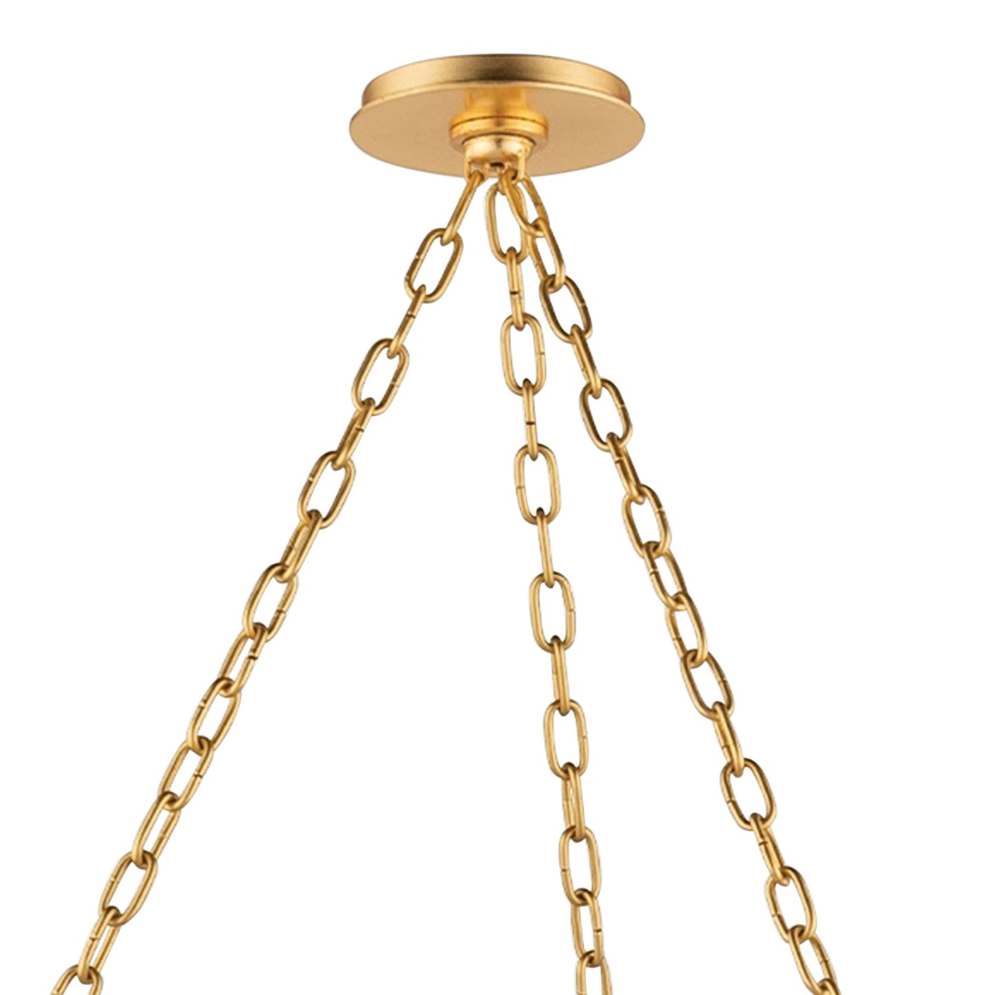 Hudson Valley Banks 34 1/2"W Gold Leaf and Black Chandelier