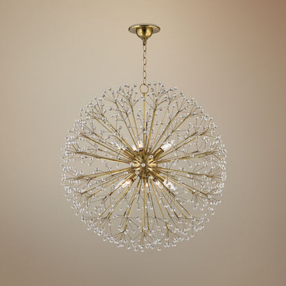 Hudson Valley Dunkirk 30" Wide Aged Brass Chandelier