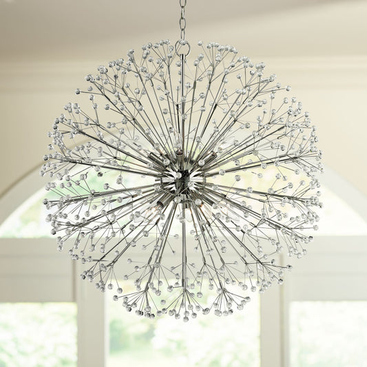 Hudson Valley Dunkirk 30" Wide Polished Nickel Chandelier