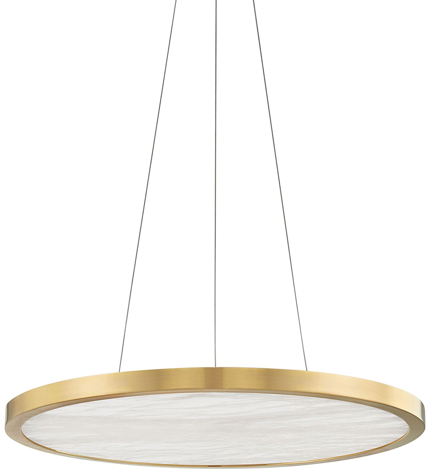 Hudson Valley Eastport 24" Wide Aged Brass LED Pendant Light