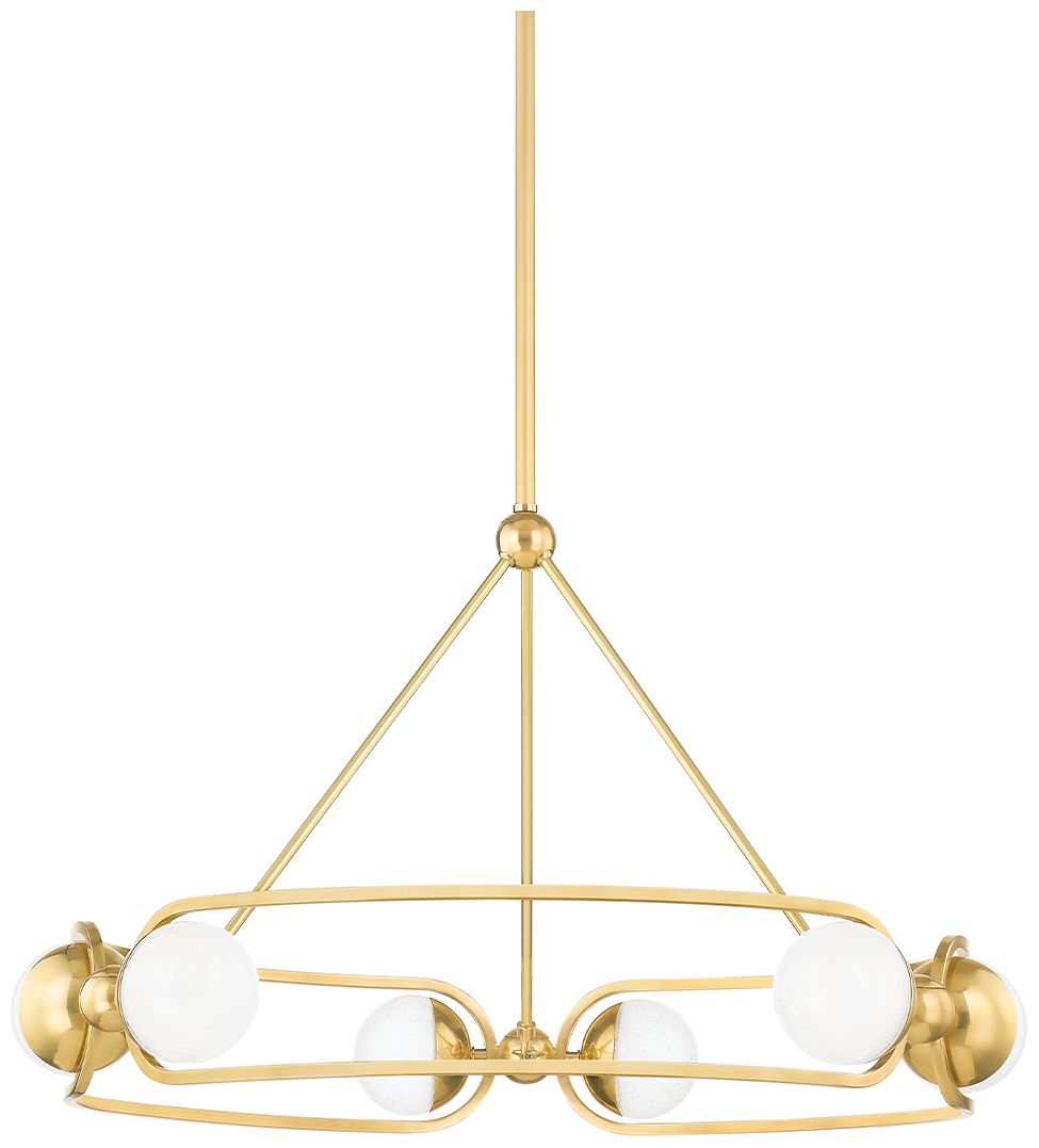 Hudson Valley Hartford 30.5 In. Steel 6 Light Chandelier