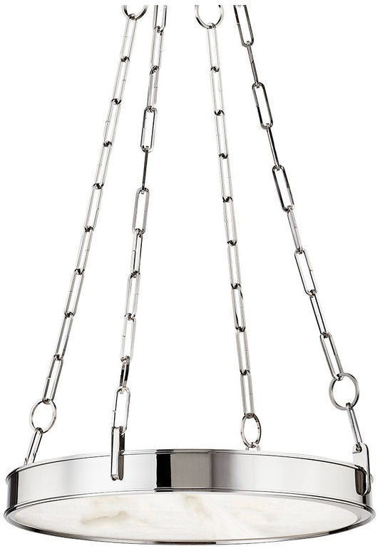 Hudson Valley Kirby 20" Wide Polished Nickel 1 Light LED Chandelier