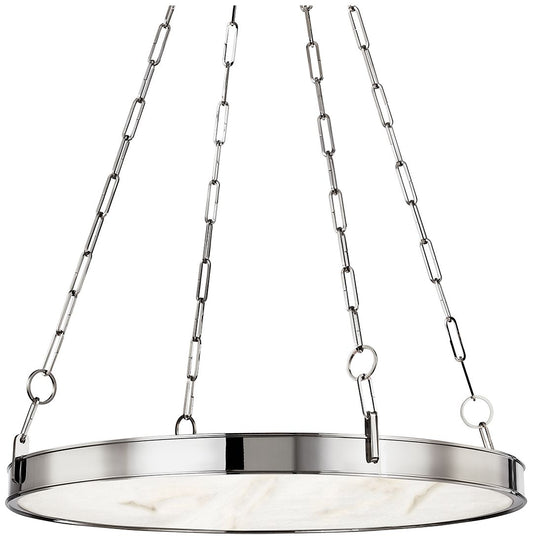 Hudson Valley Kirby 30" Wide Polished Nickel 1 Light LED Chandelier