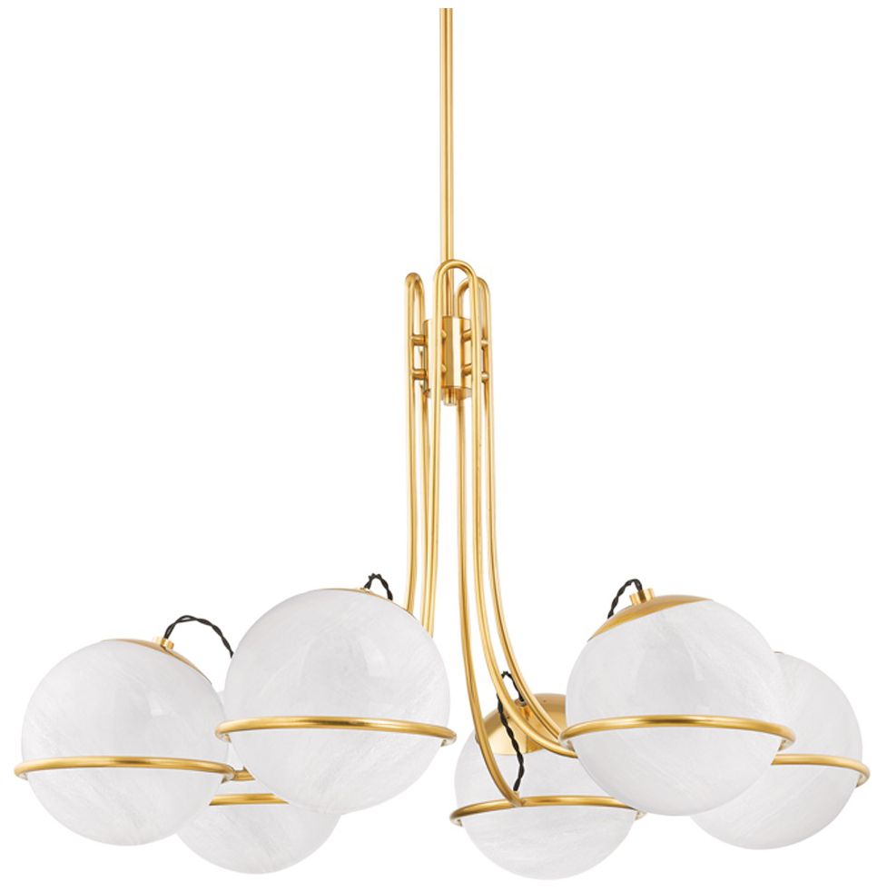 Hudson Valley Lighting Hingham 40 in. Aged Brass Chandelier