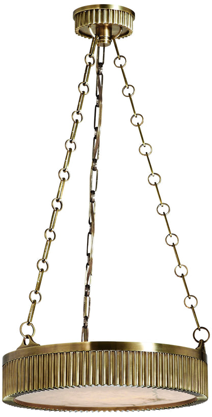 Hudson Valley Lynden 16" Wide Aged Brass Pendant Light