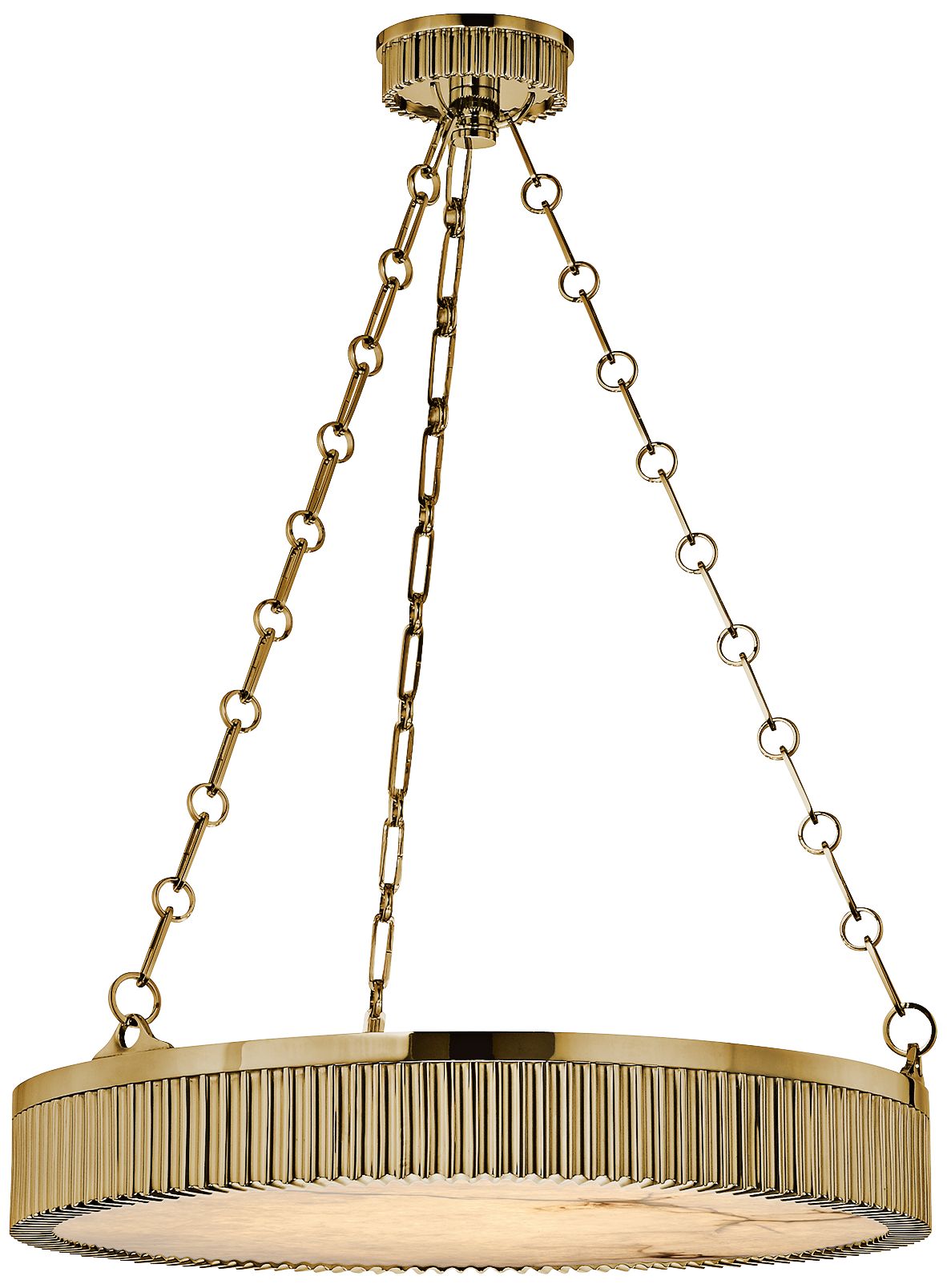 Hudson Valley Lynden 22" Wide Aged Brass Pendant