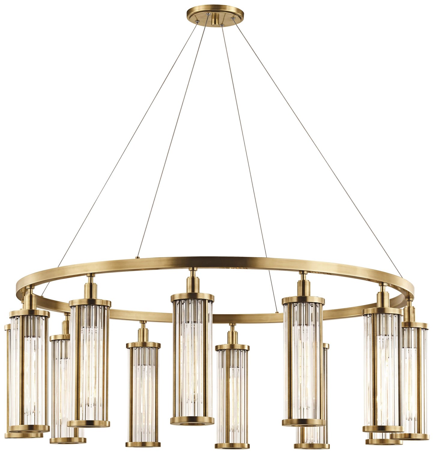 Hudson Valley Marley 42 1/2"W Aged Brass 12-Light Pendant