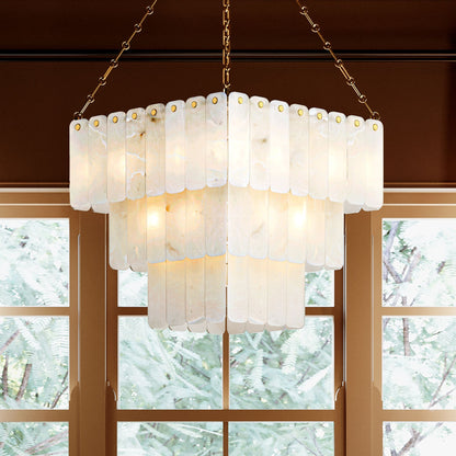 Hudson Valley Moissanite 26" 33 Lt. Aged Brass Chandelier