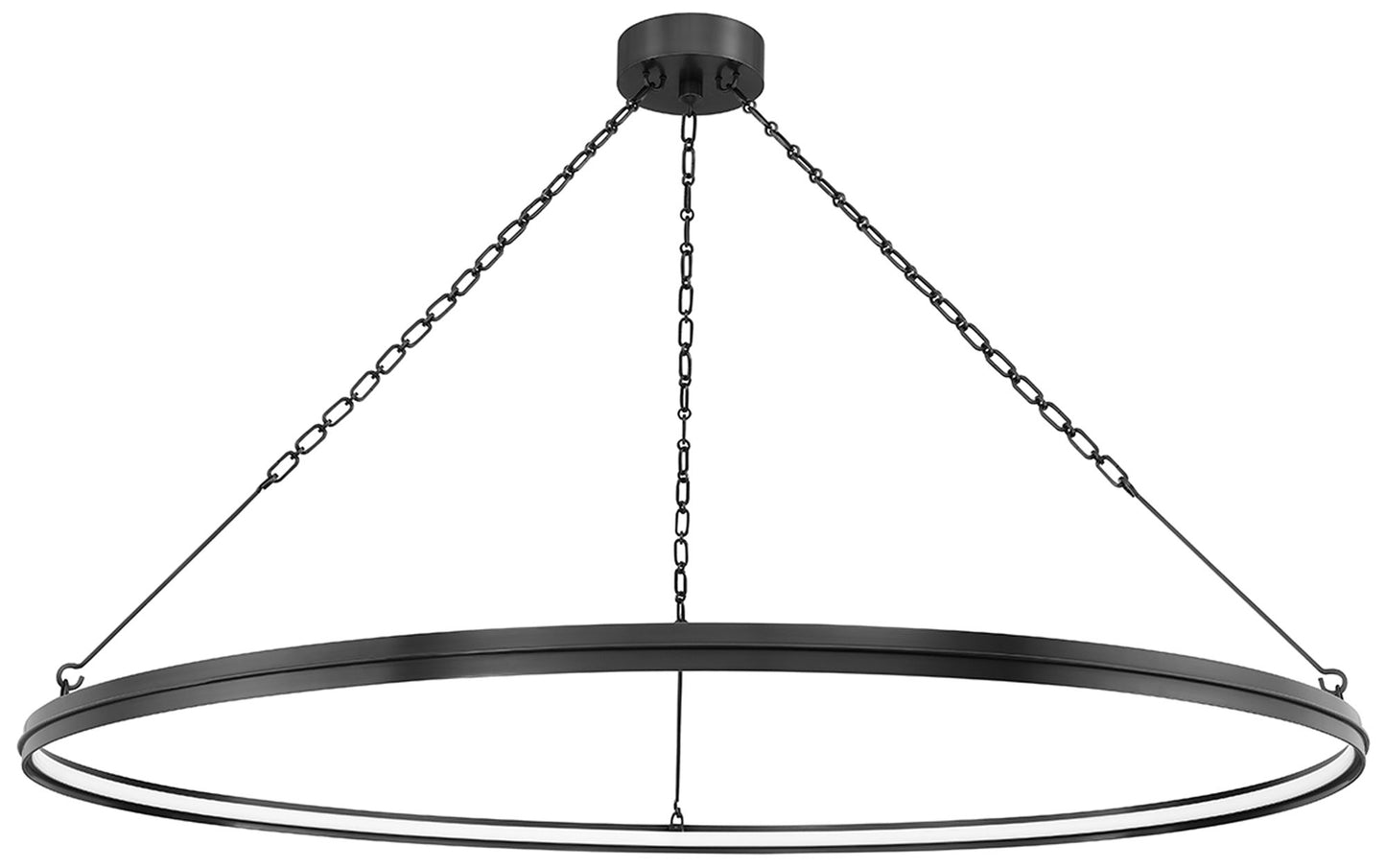 Hudson Valley Rosendale 56"W Old Bronze LED Ring Chandelier