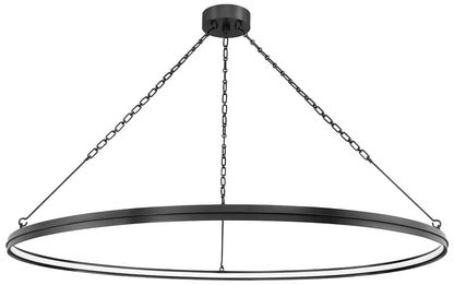 Hudson Valley Rosendale 56"W Old Bronze LED Ring Chandelier