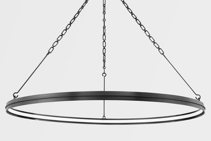 Hudson Valley Rosendale 56"W Old Bronze LED Ring Chandelier