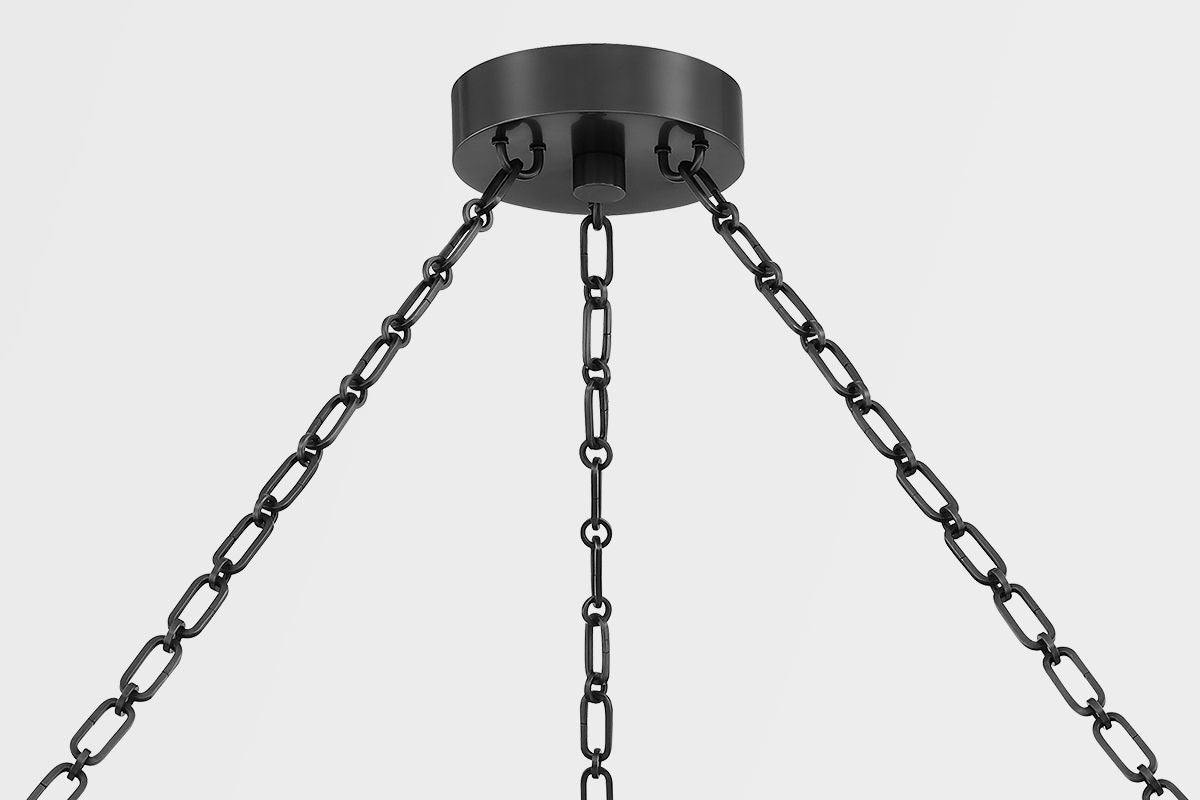 Hudson Valley Rosendale 56"W Old Bronze LED Ring Chandelier