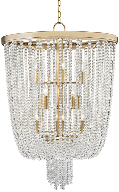 Hudson Valley Royalton 26" Wide Aged Brass Pendant Light