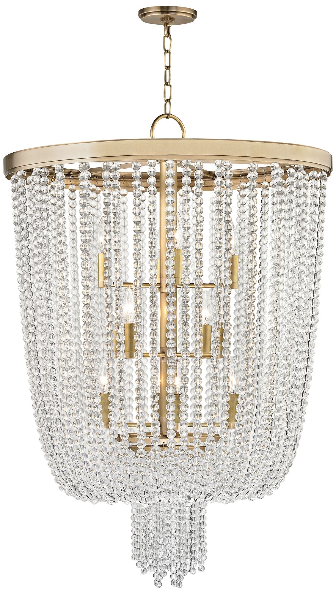 Hudson Valley Royalton 26" Wide Aged Brass Pendant Light