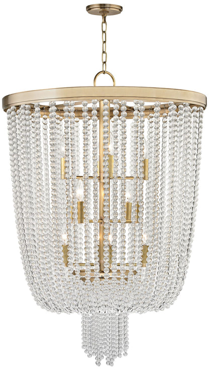 Hudson Valley Royalton 26" Wide Aged Brass Pendant Light