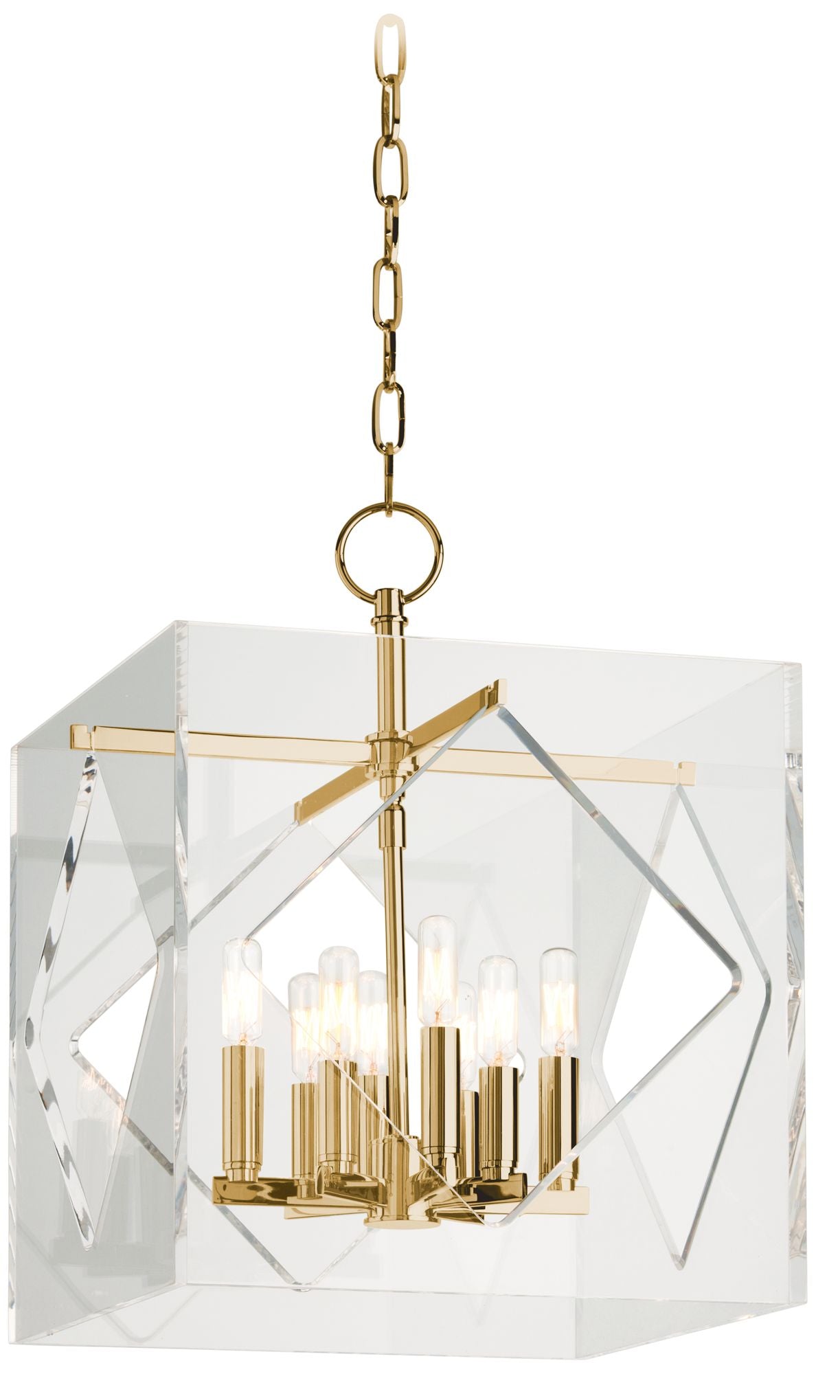 Hudson Valley Travis 16" Wide Aged Brass 8 Light Pendant