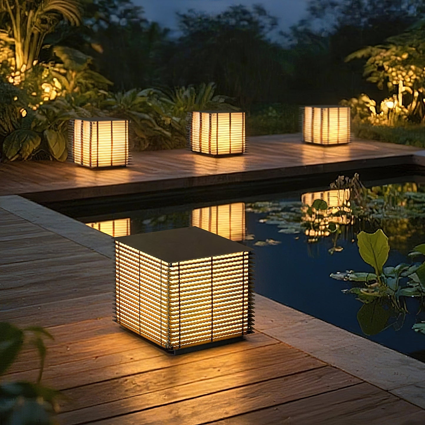 Grid Post Outdoor Light