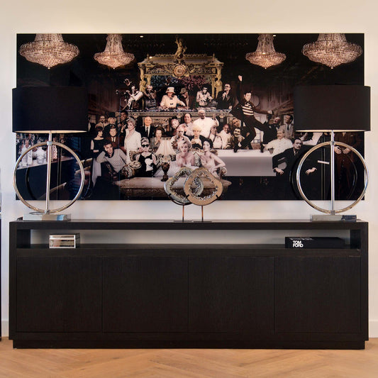 Industrial Chic Large Black Sideboard