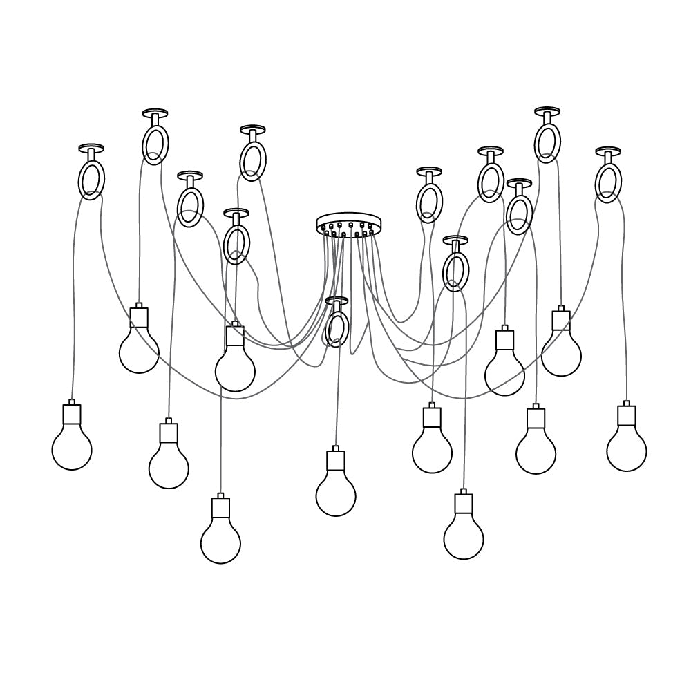 Industrial Spider Chandelier