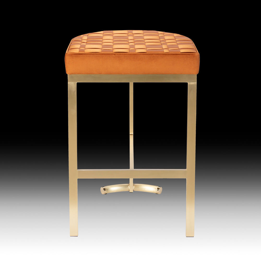 Interlaced Satin Bar Stool