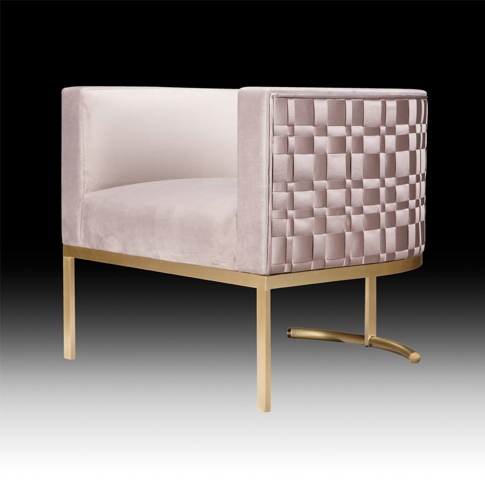 Interlaced Satin Tub Chair