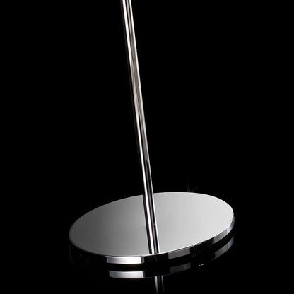 Italian Designer Chrome Murano Glass Floor Lamp