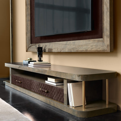 Italian Designer Media Unit With TV Wall Frame