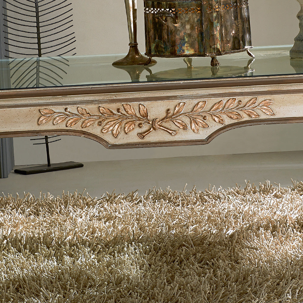 Italian Designer Rectangular Glass Coffee Table