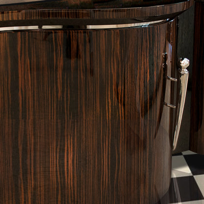 Italian Ebony Macassar Veneer Buffet