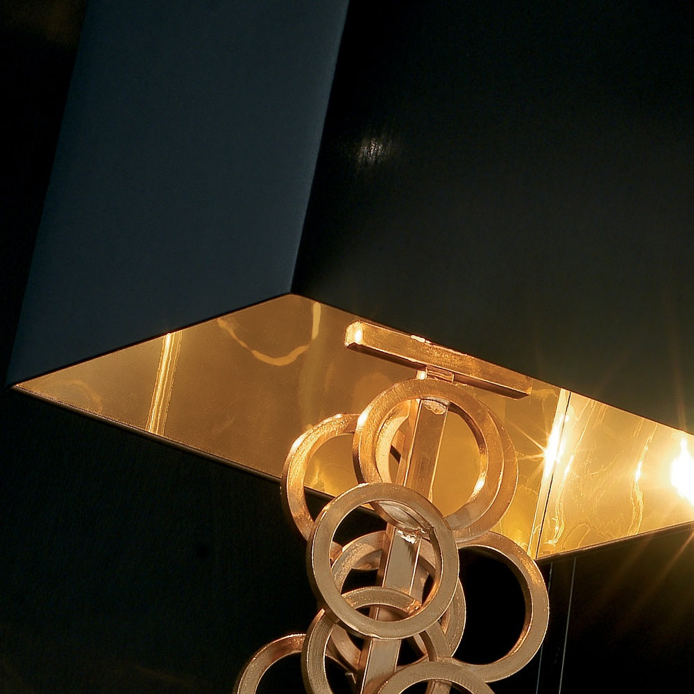 Italian High End Contemporary Gold Floor Lamp